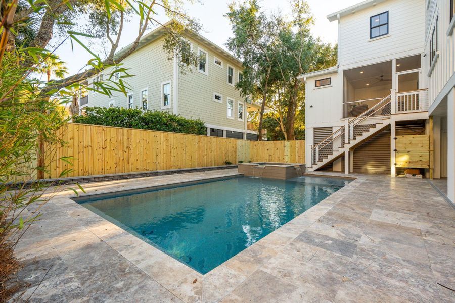 Exterior details and patio area of a home in , Isle Of Palms (Image 48). Exterior details and patio area of a home in , Isle Of Palms (Image 48).