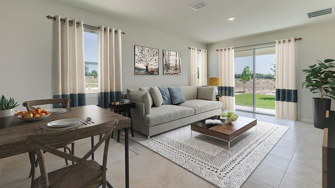 Furnished interior view inside a new home in Twisted Oaks, Wildwood (Image 10).