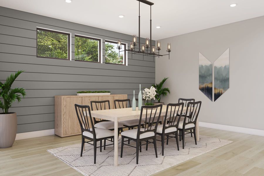 Representative furnished interior of a home built from the Woodbridge by Tri Pointe Homes in Legacy Grove, Montgomery (Image 8).