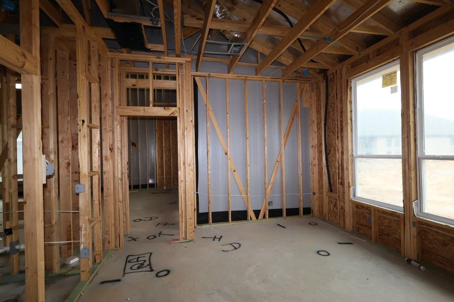 In-progress construction of a new home in Jubilee 50′, Hockley, TX (Image 25).