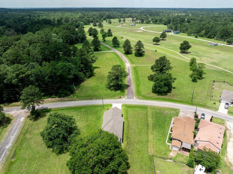 View of the golf course in front