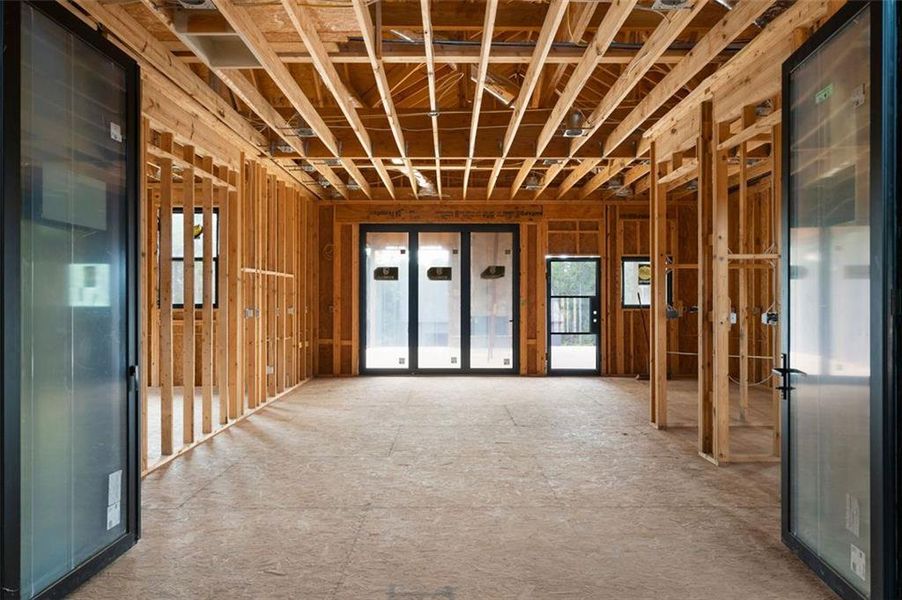 In-progress construction of a new home in , Kingston, GA (Image 44).