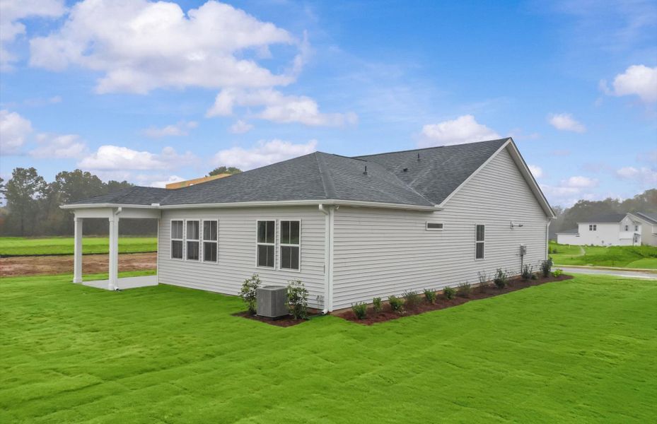 Exterior details and patio area of a home in Fox Hollow, Spartanburg (Image 24). Exterior details and patio area of a home in Fox Hollow, Spartanburg (Image 24).