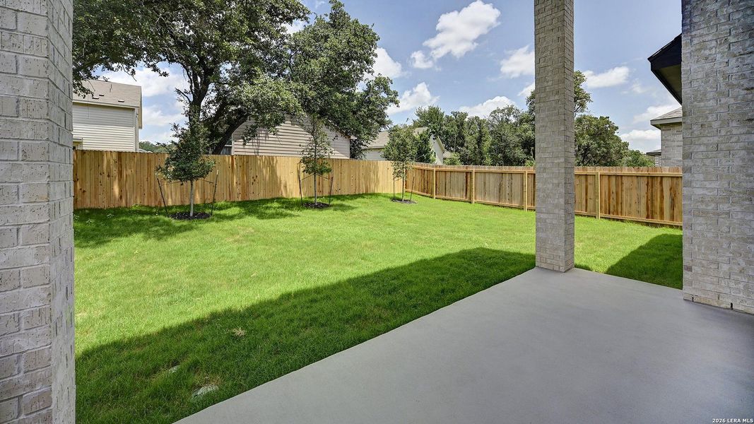 Exterior details and patio area of a home in Kallison Ranch, San Antonio (Image 22). Exterior details and patio area of a home in Kallison Ranch, San Antonio (Image 22).