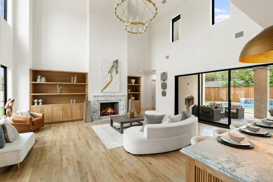 Furnished interior view inside a new home in , Dallas (Image 9).