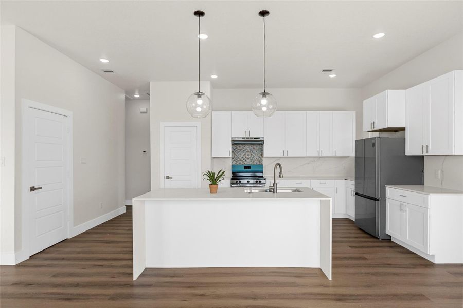 Furnished interior view inside a new home in , Cleveland (Image 9).