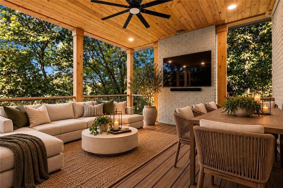 Exterior details and patio area of a home in , Marietta (Image 4).