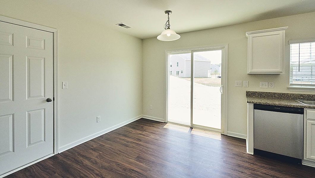 Representative unfurnished interior of a home built from the Rachel by D.R. Horton in Fishel Village, Winston-Salem (Image 13). Representative unfurnished interior of a home built from the Rachel by D.R. Horton in Fishel Village, Winston-Salem (Image 13).
