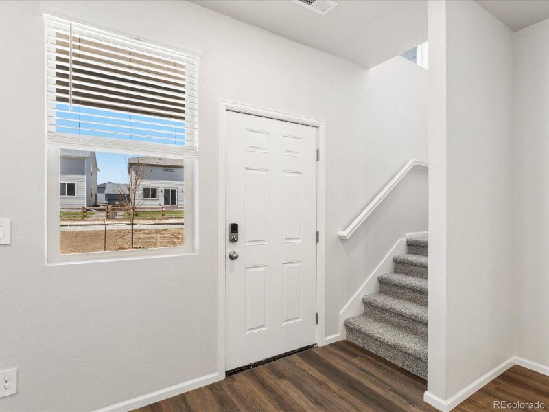 Furnished interior view inside a new home in Poudre Heights: The Meadow Collection, Windsor (Image 9).