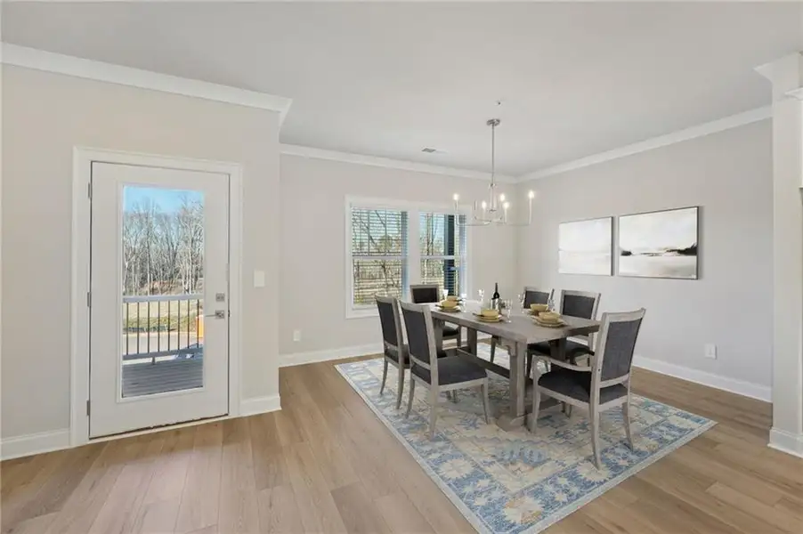 Furnished interior view inside a new home in Hemingway - Highland Series, Cumming (Image 20).