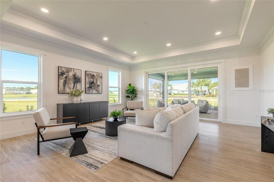 Furnished interior view inside a new home in , Edgewater (Image 12). Furnished interior view inside a new home in , Edgewater (Image 12).