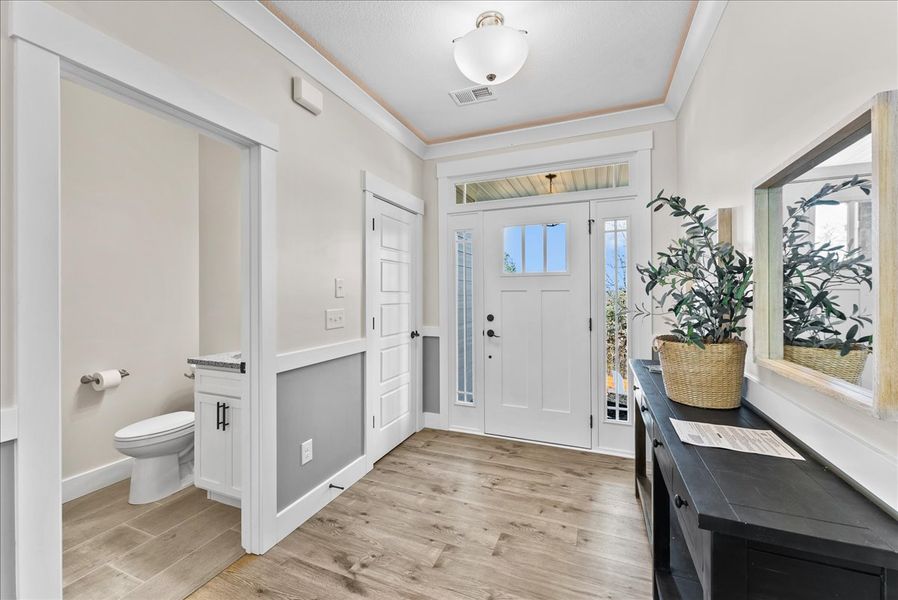 Representative furnished interior of a home built from the Drayton Elite by Enchanted Homes in Smokey Hills, Campobello (Image 6).