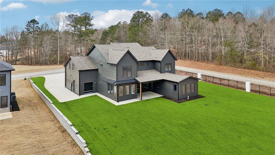 Front exterior of a new home in , Auburn, GA, highlighting curb appeal (Image 50).