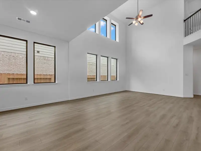 Gathering Room. Sample product photo. Actual exterior and interior selections may vary by homesite. Photo may be virtually staged.