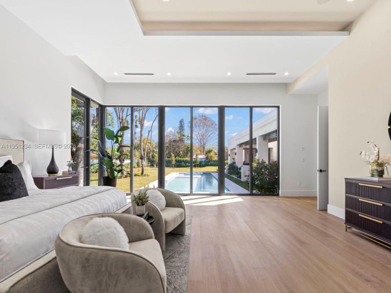 Furnished interior view inside a new home in , Palmetto Bay (Image 41).