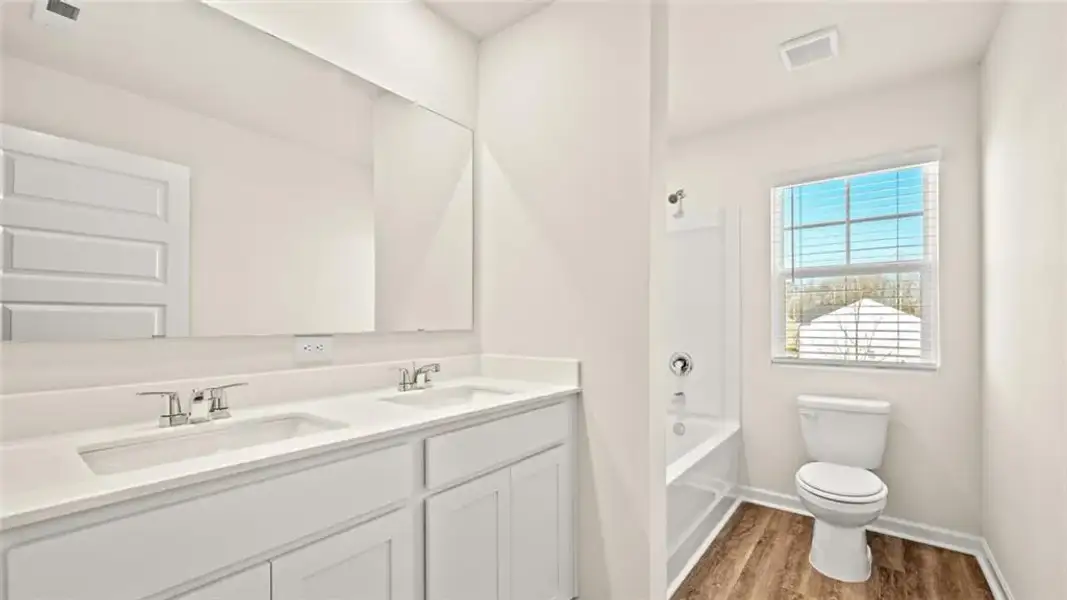 Furnished interior view inside a new home in Poplar Preserve, Newnan (Image 7).