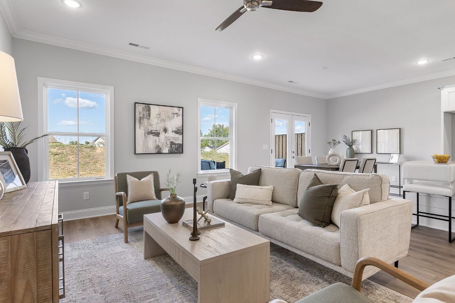 Furnished interior in a model home at The Abaco in Cleveland (Image 31).