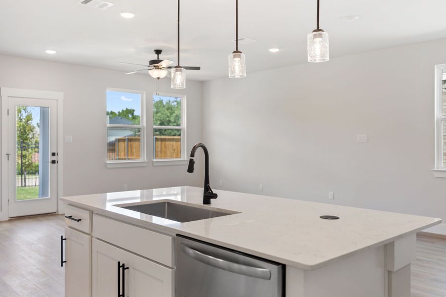 Furnished interior view inside a new home in Lake Park Villas, Wylie (Image 9).