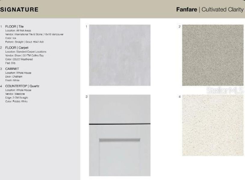 Sample of building materials used in homes in Skye Ranch Community Group Page, Sarasota (Image 22).