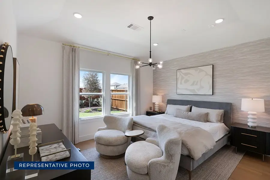 Representative furnished interior of a home built from the McKinley F by First Texas Homes in The Meadows, Denton (Image 8).