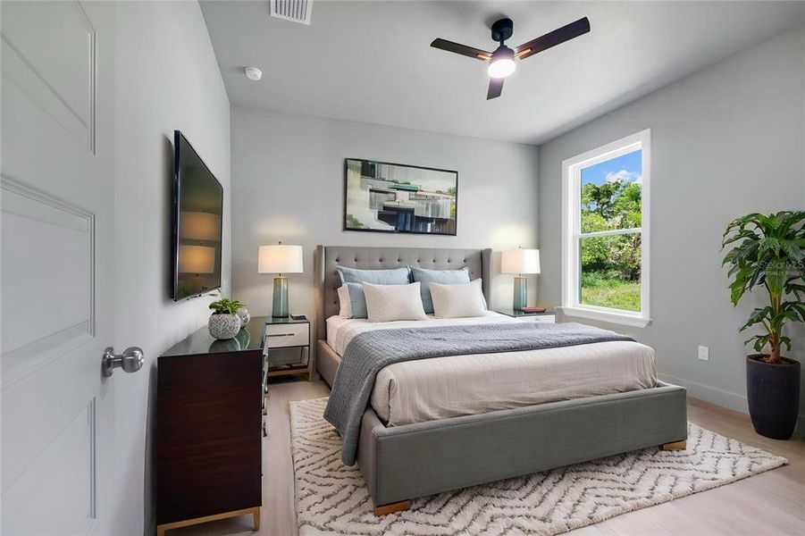Furnished interior view inside a new home in , Orlando (Image 8).