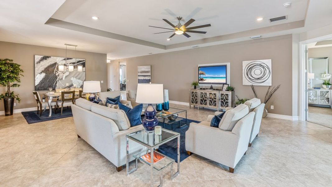 Furnished interior view inside a new home in Cape Coral Spot - Tradition, Cape Coral (Image 7).