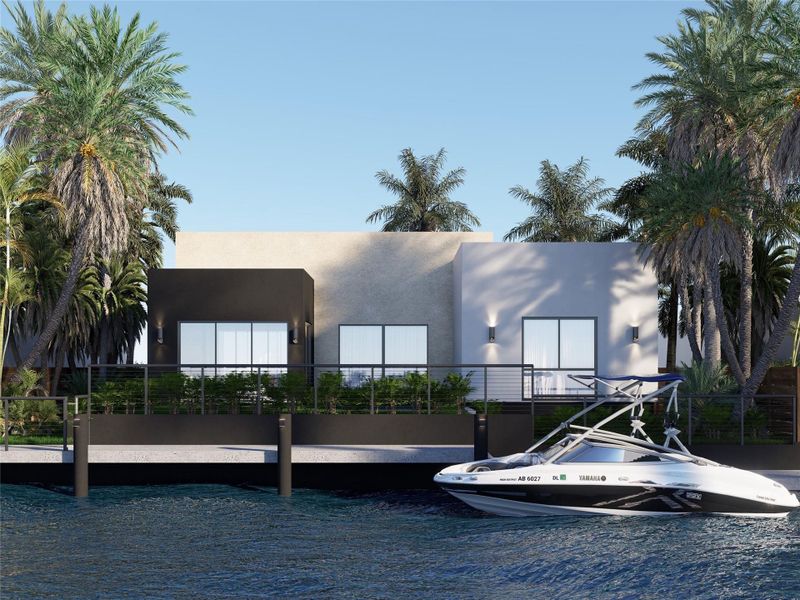 Front exterior of a new home in , Wilton Manors, FL, highlighting curb appeal (Image 2). Front exterior of a new home in , Wilton Manors, FL, highlighting curb appeal (Image 2).