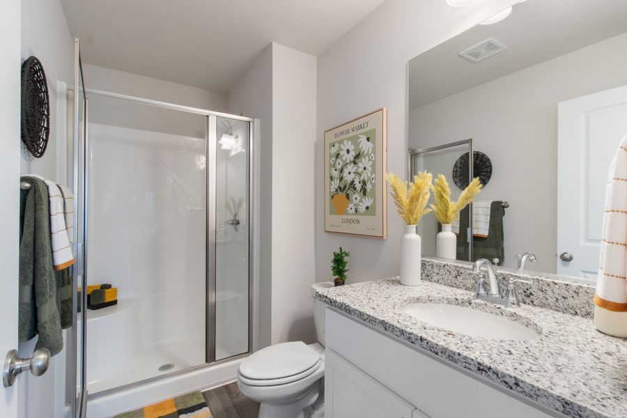 Furnished interior view inside a new home in Forrest Bluff Townhomes, North Augusta (Image 17).