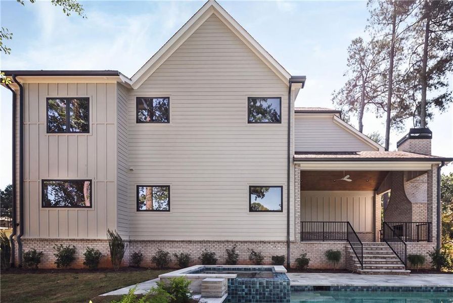 Front exterior of a new home in , Brookhaven, GA, highlighting curb appeal (Image 32).