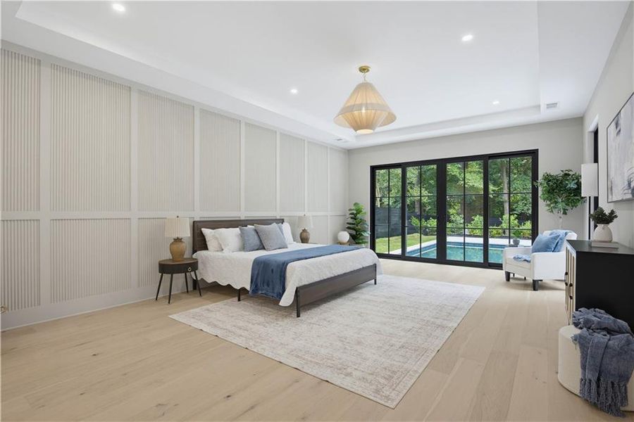 Furnished interior view inside a new home in , Atlanta (Image 67).