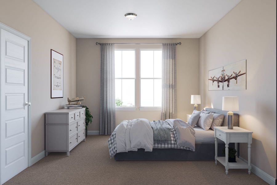 Representative furnished interior of a home built from the Goldeneye by Tri Pointe Homes in Pecan Ridge, Fulshear (Image 13).