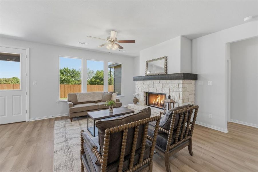 Furnished interior view inside a new home in Covenant Park, Springtown (Image 15).