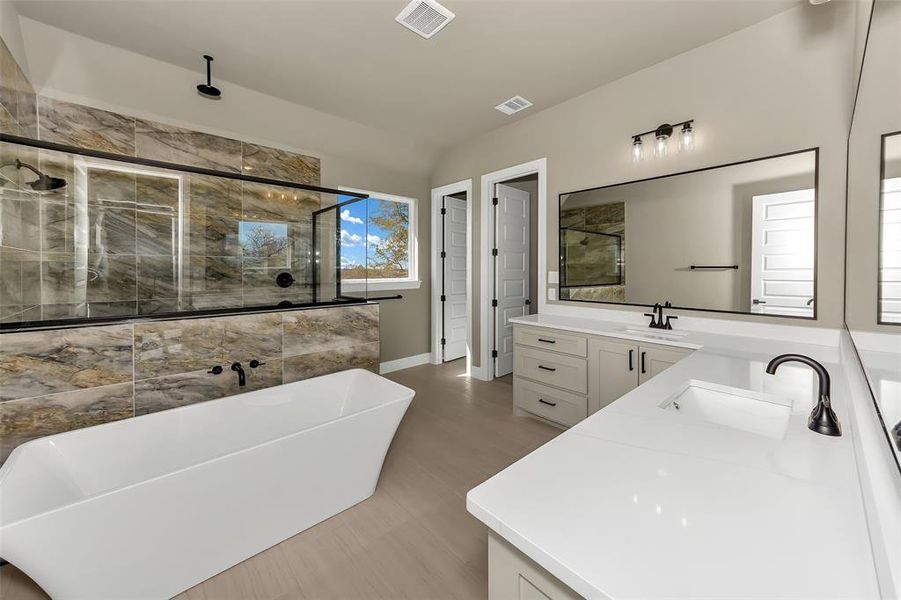 Furnished interior view inside a new home in , Poolville (Image 10).