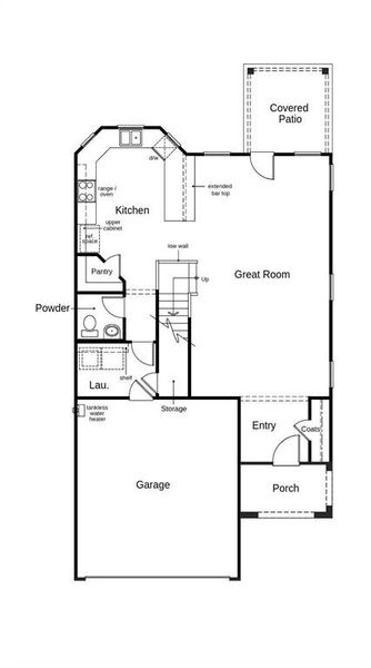 This floor plan features 3 bedrooms, 2 full baths, 1 half bath and over 2,000 square feet of living space.