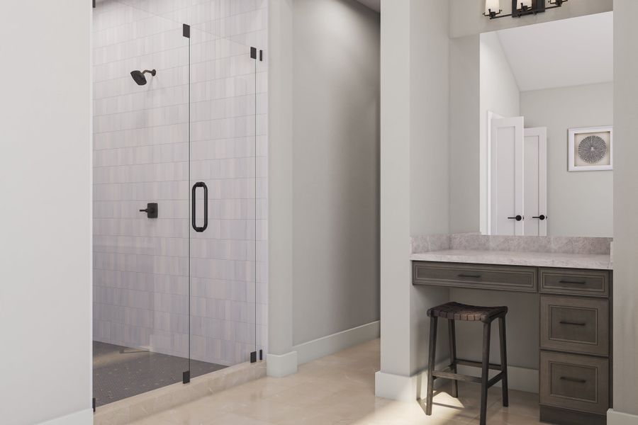 Representative furnished interior of a home built from the Camden by Tri Pointe Homes in The Estates at James Lane, Fulshear (Image 33).