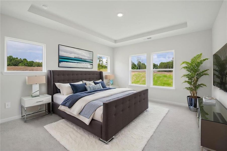 Furnished interior view inside a new home in Northwoods at Mirror Lake, Villa Rica (Image 19).