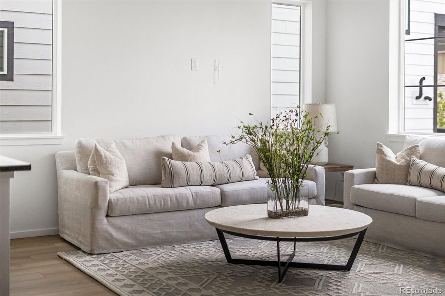 Furnished interior view inside a new home in Painted Prairie, Aurora (Image 14).