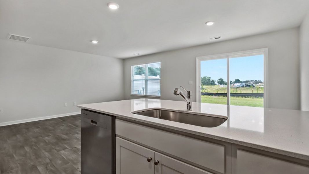 Furnished interior view inside a new home in The Townes at Honeycutt Oaks, Angier (Image 7).