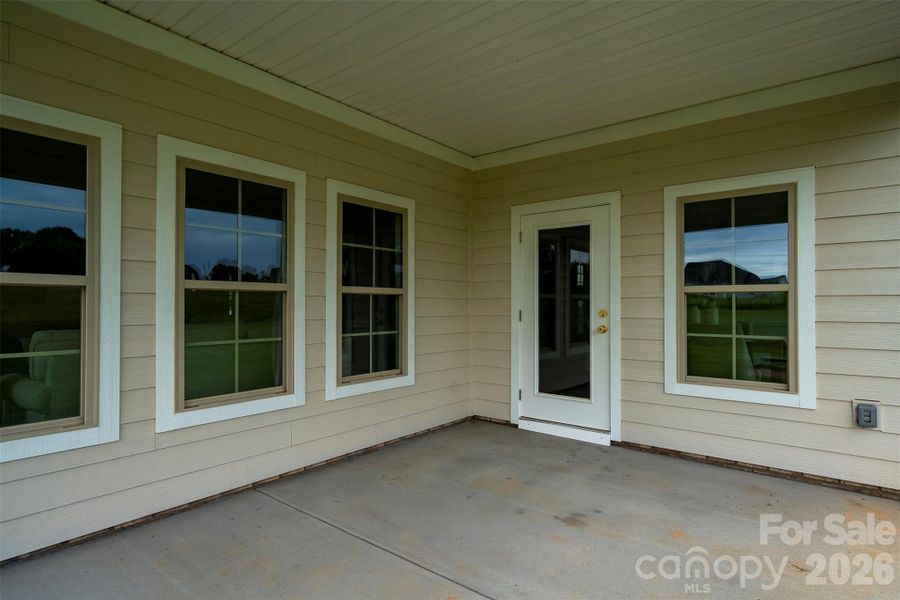 Exterior details and patio area of a home in , Monroe (Image 4). Exterior details and patio area of a home in , Monroe (Image 4).