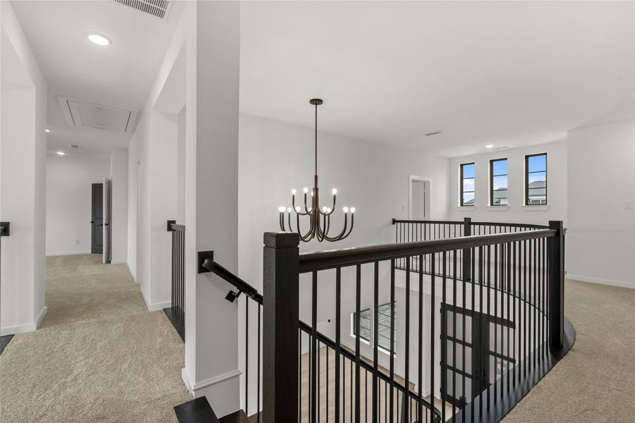 Furnished interior view inside a new home in Bridgeland 45', 50', 70', Cypress (Image 5).