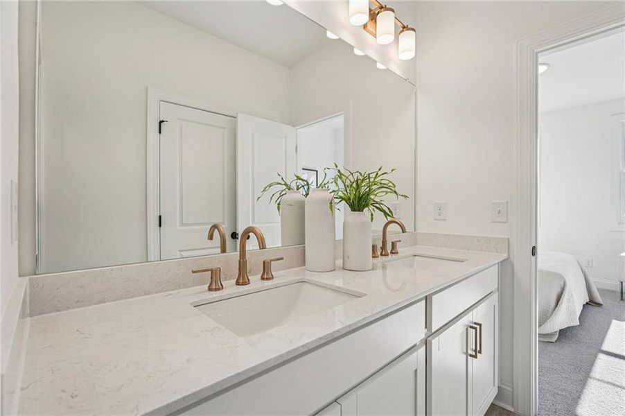 Furnished interior view inside a new home in Millcroft Townhomes, Buford (Image 40). Furnished interior view inside a new home in Millcroft Townhomes, Buford (Image 40).