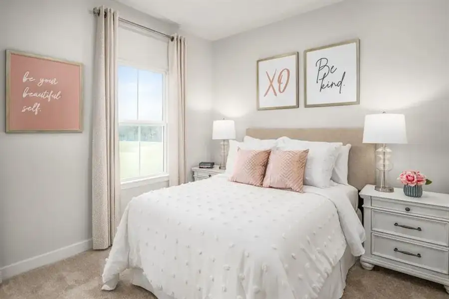 Representative furnished interior of a home built from the Clarendon 3 Story by Ryan Homes in Quinley, Charlotte (Image 11).