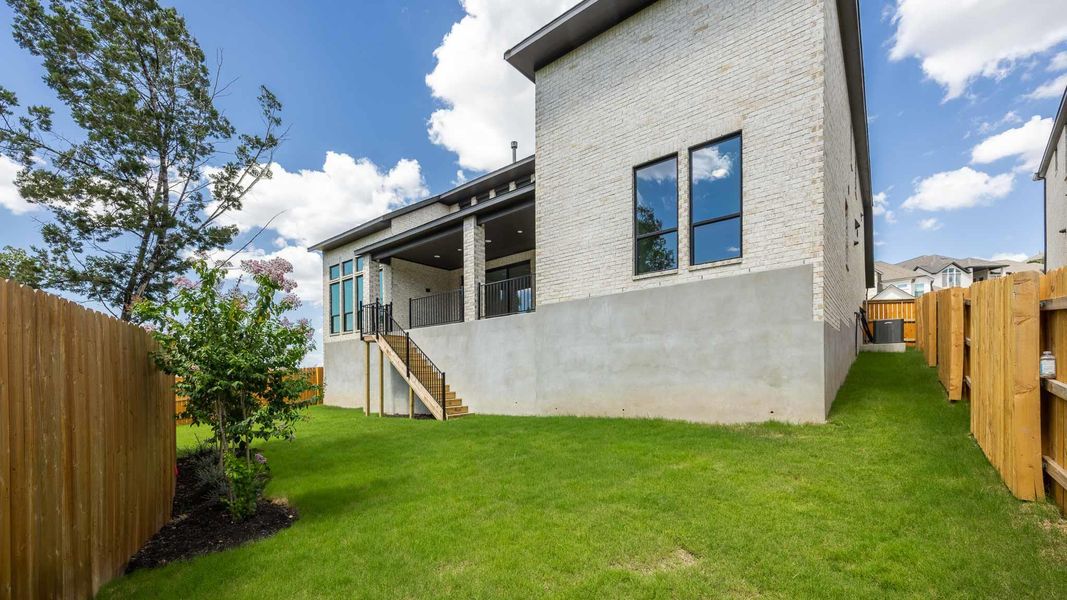 Exterior details and patio area of a home in Palmera Ridge, Leander (Image 3). Exterior details and patio area of a home in Palmera Ridge, Leander (Image 3).