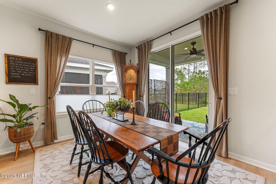 Furnished interior view inside a new home in Seminole Palms Single-Family Homes, Palm Coast (Image 58).