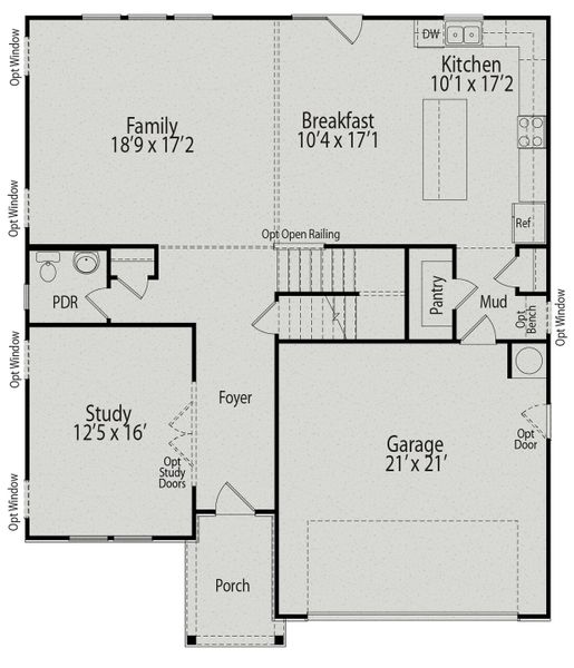 2D floor plan layout of this home in Addison West, Holly Springs, NC (Image 2). 2D floor plan layout of this home in Addison West, Holly Springs, NC (Image 2).