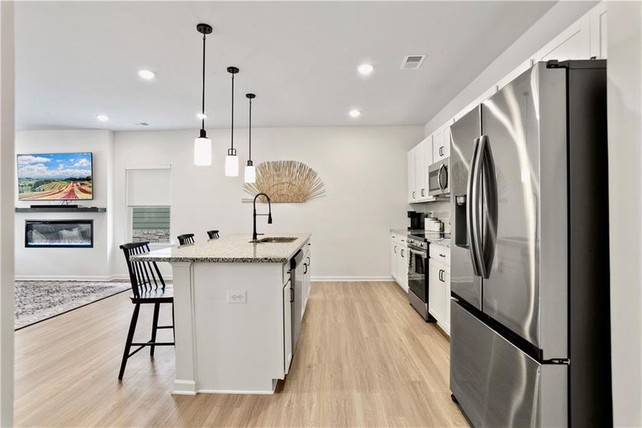 Furnished interior view inside a new home in , Cartersville (Image 16).
