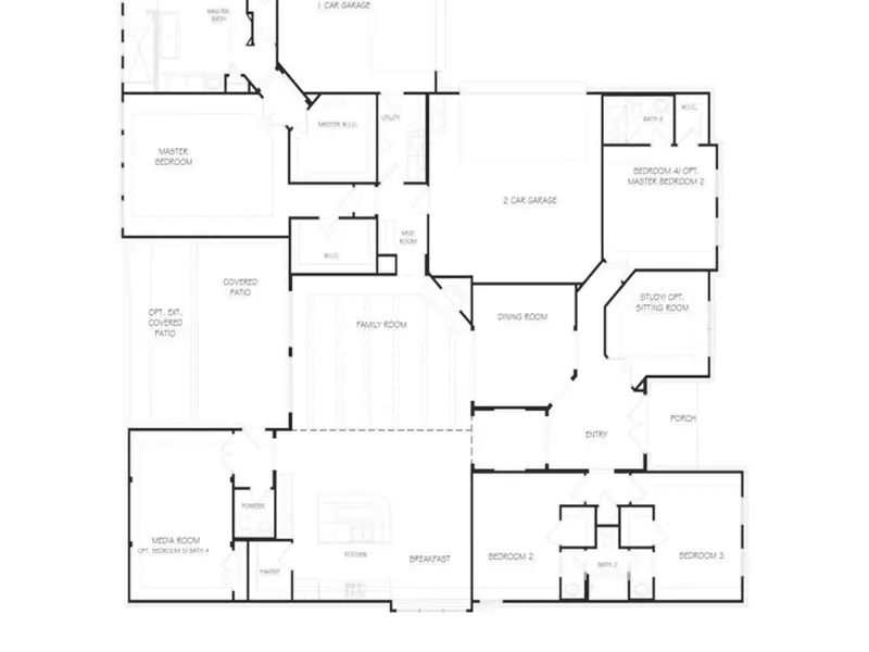 2D floor plan layout of this home in Potranco Oaks, Castroville, TX (Image 4). 2D floor plan layout of this home in Potranco Oaks, Castroville, TX (Image 4).