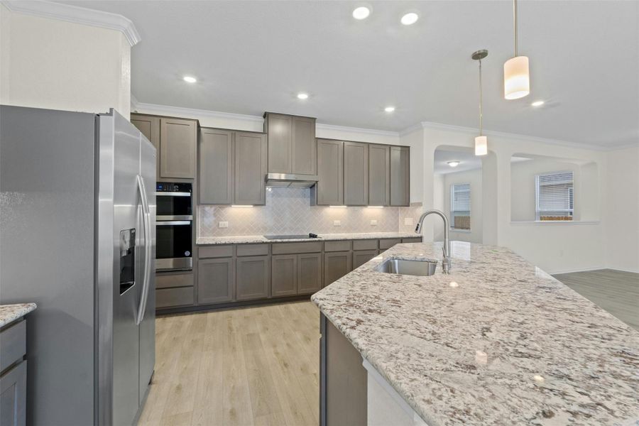 Furnished interior view inside a new home in McKinney Crossing, Austin (Image 12). Furnished interior view inside a new home in McKinney Crossing, Austin (Image 12).