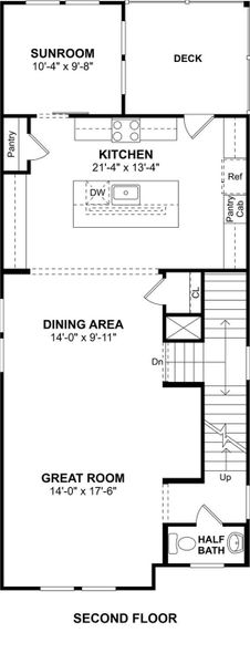 The Rivercrest floor plan by K. Hovnanian Homes. 2nd Floor shown. *Prices, plans, dimensions, features, specifications, materials, and availability of homes or communities are subject to change without notice or obligation.