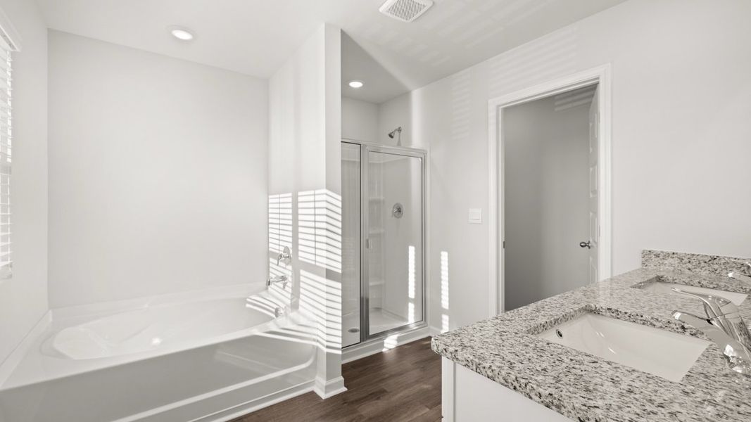 Furnished interior view inside a new home in The Abbey at Trolley Run Station, Aiken (Image 7).